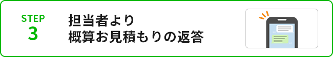 STEP3担当者がLINEで質問にお答えします！