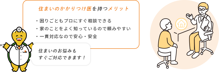 リフォームに精通した「かかりつけ医」による住まいの健康診断、適切な提案