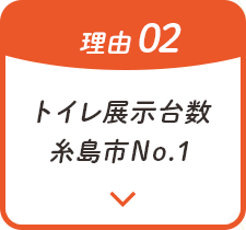 トイレ展示台数糸島氏No.1