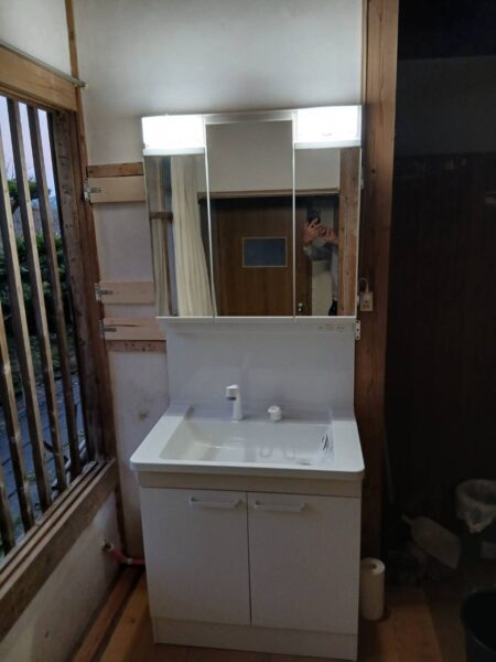 糸島市　Ｈ様邸　洗面化粧台リフォーム