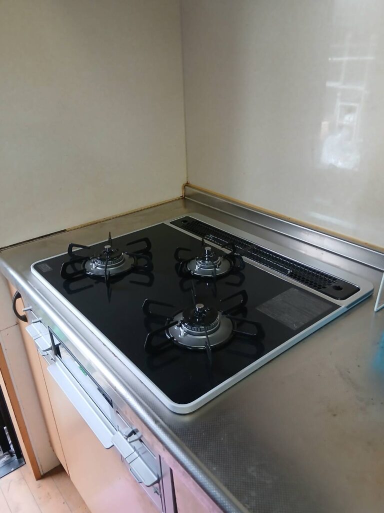 糸島市　Ｔ様邸　ビルトインコンロリフォーム