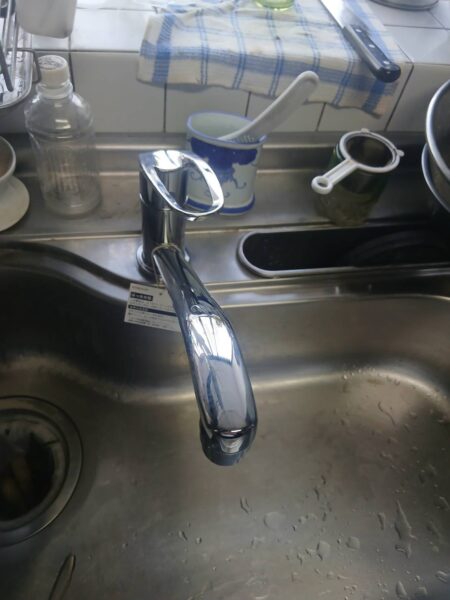 福岡市　Ｋ様邸　キッチン水栓交換